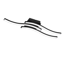 TRIO R62473132 ROUTE stropné svietidlo LED 3x5W/500lm 3000K, matná čierna, biela