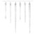 DCPC06 EMOS LED vianočná girlanda – 6x cencúľ, 3,6 m, IP44, studená biela