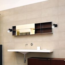 Rabalux 5021 Harold kúpeľňové nástenné LED svietidlo 100mm 5W/400lm 4000K IP44 chróm/čierna/opálové sklo