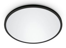 Philips Wiz Tunable white 8719514554955 SuperSlim big size stropní svítidlo LED D430mm 22W/2450lm 2700-6500K černá