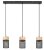 RABALUX 72043 Callum závesné svietidlo 3xE27 čierna, svetlé drevo