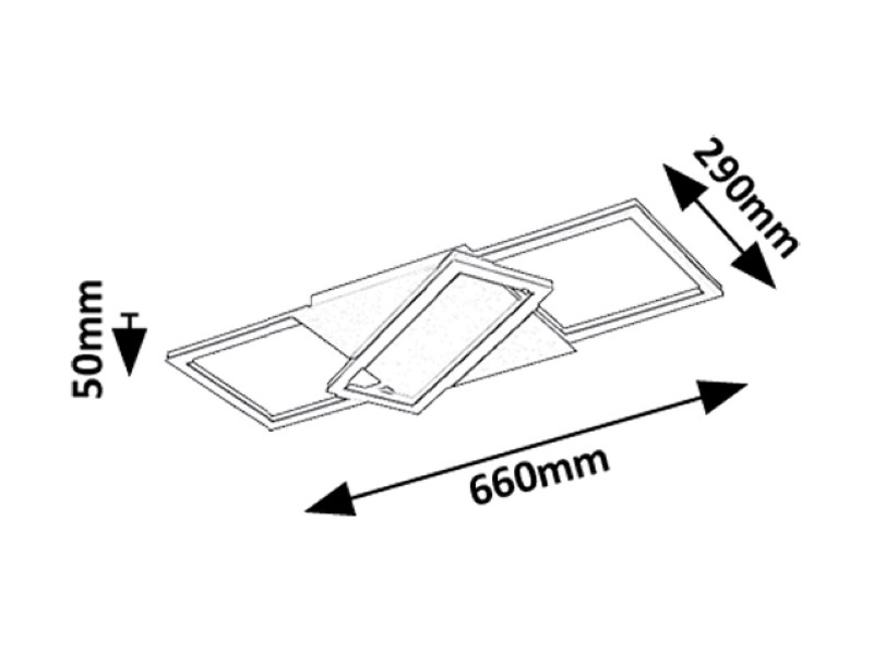 RABALUX 71391 Kitlee stropní svítidlo LED 40W/3600lm 3000-6500K černá, zlatá, bílá, stmívatelné, dálkový ovladač
