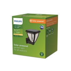 Philips 8720169265707 Outdoor solar Vapora solární nástěnné svítidlo LED 1,5W/200lm 2700K IP44 černá