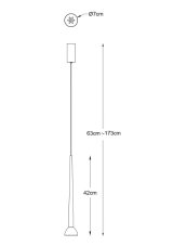 LED závesné svietidlo 550 lm 3000K čierne Zuma Line BOSTON P0603-01A-P7B1