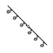 Bodová světla na liště SET 6x GU10 (ES111) 2 m černá Zuma Line Master Track 3028