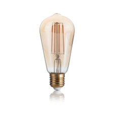 Ideal Lux 151694 LED žárovka E27 Vintage A65 4W/300lm 2200K jantarová