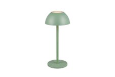 TRIO Reality R54106149 RICARDO venkovní dotyková stolní lampa SMD LED V300mm 1,7W/240lm 3000K IP54 pistáciová, nabíjecí baterie, USB-C port
