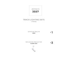 Lištové svietidlá SET 3x GU10 1 m biela Zuma Line Lisa Track 3557