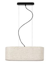 RABALUX 72251 Narmin závesné svietidlo 3xE27 matná čierna, béžová