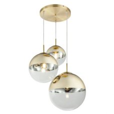 GLOBO 15855-3 VARUS závěsné svítidlo moderní / designové 3xE27 40W IP20 zlatá
