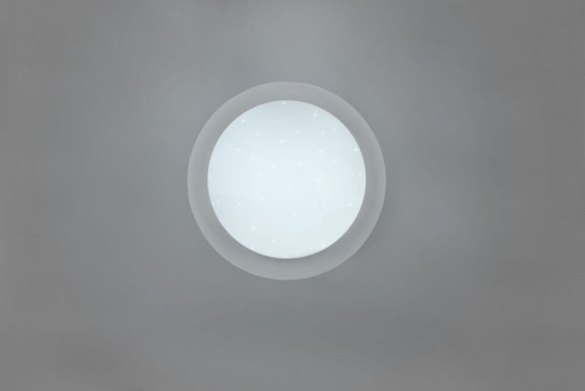 TRIO 680213500 FRODENO stropní svítidlo LED D350mm 12W/1200lm 4000K IP44 bílá, RGB, stmívatelné, dálkový ovladač, starlight efekt