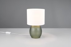 TRIO 517900115 VELA stolná lampička V290mm 1xE14 zelená, biela
