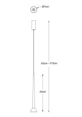 LED závěsné svítidlo 550 lm 3000K černé Zuma Line BOSTON P0603-01A-P7B1