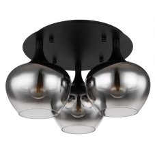 GLOBO 15548-3D MAXY stropné svietidlo D450mm 3xE27 matná čierna, dymová