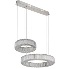 GLOBO 67162-80 MUCKY závěsné svítidlo LED 80W/4405lm 2700-6000K chromová, průhledná, dálkový ovladač