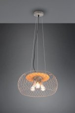 TRIO 311100367 TAMIL závesné svietidlo 3xE27 D500mm antický nikel