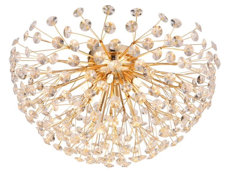 GLOBO 64135D1 KATRINA stropní svítidlo D600mm 6xG9 3,5W/350lm 3000K zlatá