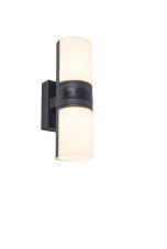 LUTEC 5198102118 CYRA nástěnné LED svítidlo 16,5W 3000K IP54 tmavá šedá se senzorem