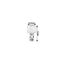 Rabalux 6029 Ginger stolové svietidlo/lampička 250mm 1xE27 1x60W IP20 strieborná/šedá