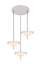 TRIO 340230376 KEATON závesné svietidlo D450mm SMD LED 3x10W/1200lm 2300+3000+4000K svetlošedá, switchdimmer