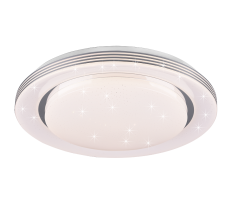 TRIO R67045800 ATRIA stropné svietidlo LED D580mm 22,5W/3700lm 3000-6000K biela, stmievateľné, diaľkový ovládač, starlight efekt