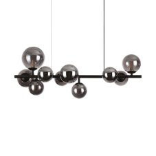 Ideal Lux 271408 PERLAGE závesné svietidlo 10xG9 čierna, dymová