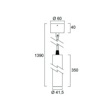 Sylvania 0006188 závěsné svítidlo Pixo Mini PENDANT 520lm 3000K MB černá