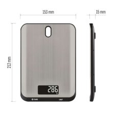 Kuchynská váha EMOS EV026, digitálna, 10 kg, strieborná
