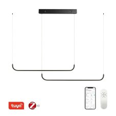 Immax NEO PATTINI 07226L inteligentní závěsné svítidlo dvojité 1600-2800MM 53W/3640lm, černá