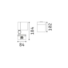 Ideal lux 325019 O-ZONE venkovní bodové svítidlo/reflektor LED 13W 1100/970lm 3000K IP66 černá