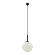 ITALUX PND-5578-1M-BK Deore závesné svietidlo 1xE27 D250mm čierna, biela