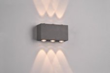 TRIO 240760142 CLYDE venkovní nástěnné svítidlo SMD LED 2x3W/300lm 3000K IP54 antracitová