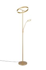 TRIO 449510279 WILLIS stojací lampa V1800mm SMD LED 39W/4600lm, 5,5W/550lm 2700+3200+4000K zlatá