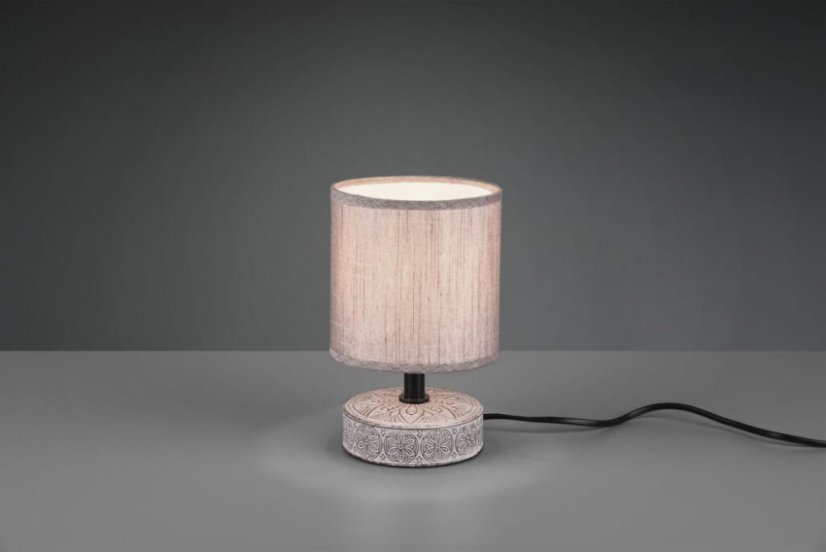 TRIO R50980126 MARIE stolní lampička D130mm 1xE14 hňedá