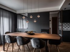 TRIO SELECT 344410532 ORBIT závěsné svítidlo SMD LED 5x8W/960lm 2300+3000+4000K černá matná, kávová, switchdimmer