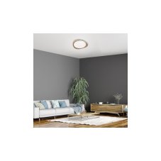 RABALUX 2427 Tamino stropní svítidlo LED D450mm 24W/1200lm 4000K imitace dřeva, bílá