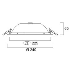 Sylvania 0030330 zápustné svítidlo START Downlight 225 IP44 2275lm 3000K