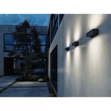 LED2 5131434 BENO exteriérové nástenné svítidlo LED 2x6W/2x500lm 3000K IP65 antracit