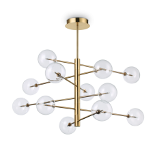 Závesné svietidlo Ideal lux 200125 EQUINOXE SP12 OTTONE ANTICO 12xG4 2W stará mosadz