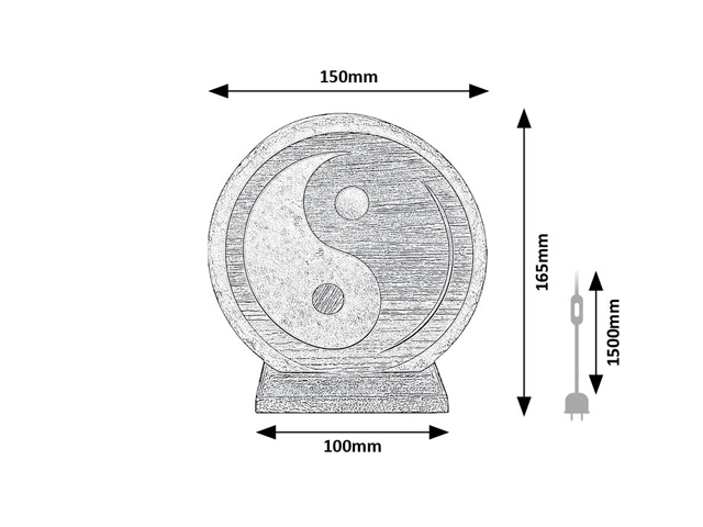 RABALUX 76032 Harmio dekoračná stolná lampička V165mm 1xE14 oranžová