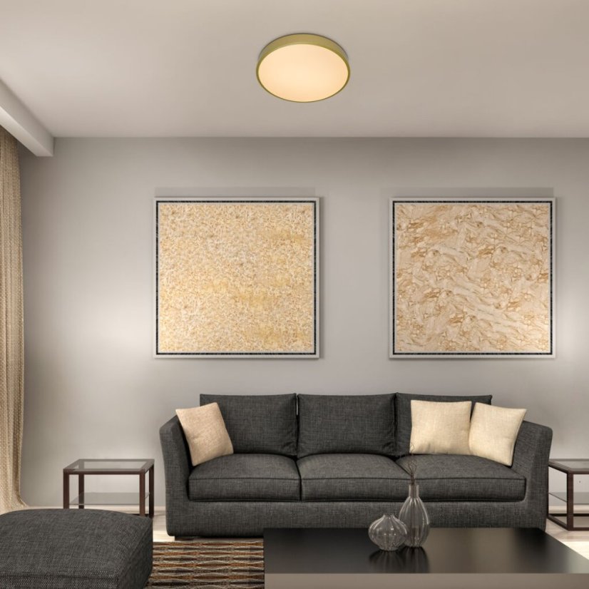 RABALUX 71037 Tesia stropné svietidlo LED D400mm 36W/2300lm 3000K zlatá, biela