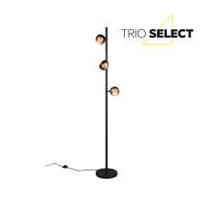TRIO SELECT 444410332 ORBIT stojací lampa V1500mm SMD LED 3x8W/3x800lm 2300+3000+4000K černá matná, kávová, ON/OFF
