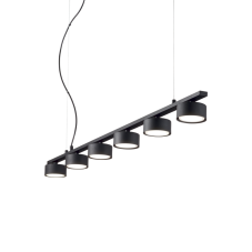 IdealLux 235486 MINOR LINEAR SP6 závesné svietidlo GX53 6x15W IP20 čierna