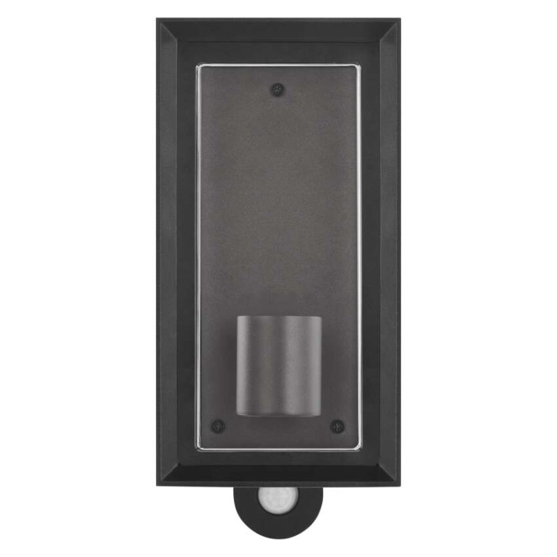 EMOS ZGH040P MALVA venkovní nástěnné svítidlo E27 130 × 120 × 280  IP44 se senzorem černá