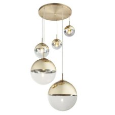 GLOBO 15855-5 VARUS závěsné svítidlo moderní / designové 3xE27 40W IP20 zlatá