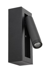 RABALUX 71285 Gello nástenné svietidlo s vypínačom D25mm LED 4W/210lm 3000K čierna