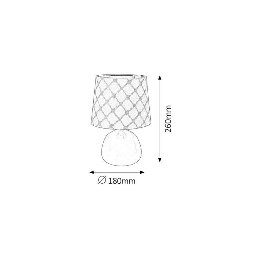 Rabalux 4380 ELLIE stolové svietidlo 1xE14 béžová