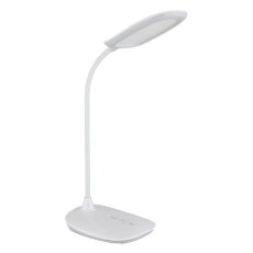 GLOBO 58455W BOTAL stolové svietidlo LED V400mm 9W/520lm 4000-3000-6500K biela lesklá, adaptér