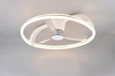 TRIO Reality R64262131 STOCKHOLM stropní svítidlo s ventilátorem D730mm SMD LED 37W/4300lm 2700-6500K bílá, dálkový ovladač