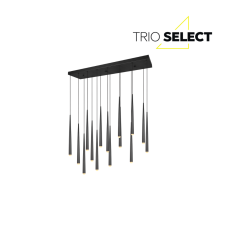 TRIO SELECT 354811532 CALA závěsné svítidlo SMD LED 15x3,8W/15x450lm 2300+3000+4000K černá matná, schwitchdimmer